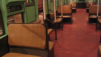 The New York City Transit’s "Nostalgia Train" is made up of subway cars that date back to the '30s. They run along the M line between the Queens Plaza and 2nd Ave stations each Sunday in December. The New York City Transit’s "Nostalgia Train" is made up of subway cars that date back to the '30s. They run along the M line between the Queens Plaza and 2nd Ave stations each Sunday in December.